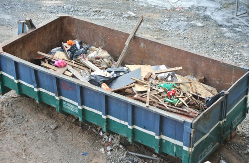Professional team performing house clearance in Clapham