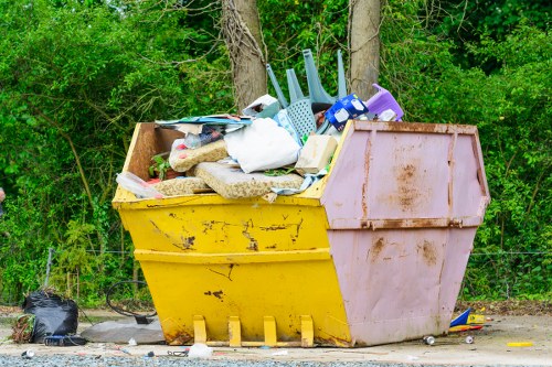 Clapham community participating in waste recycling