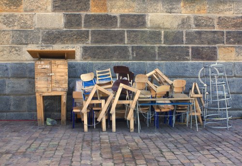 Various types of recyclable materials in Clapham