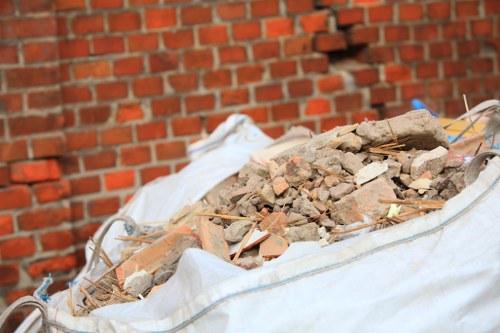 Waste sorting and recycling process at a Clapham site
