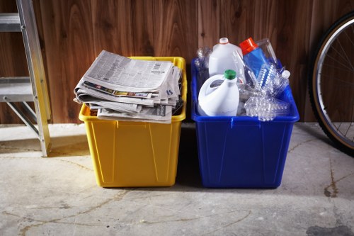 Recycling facilities processing demolition materials